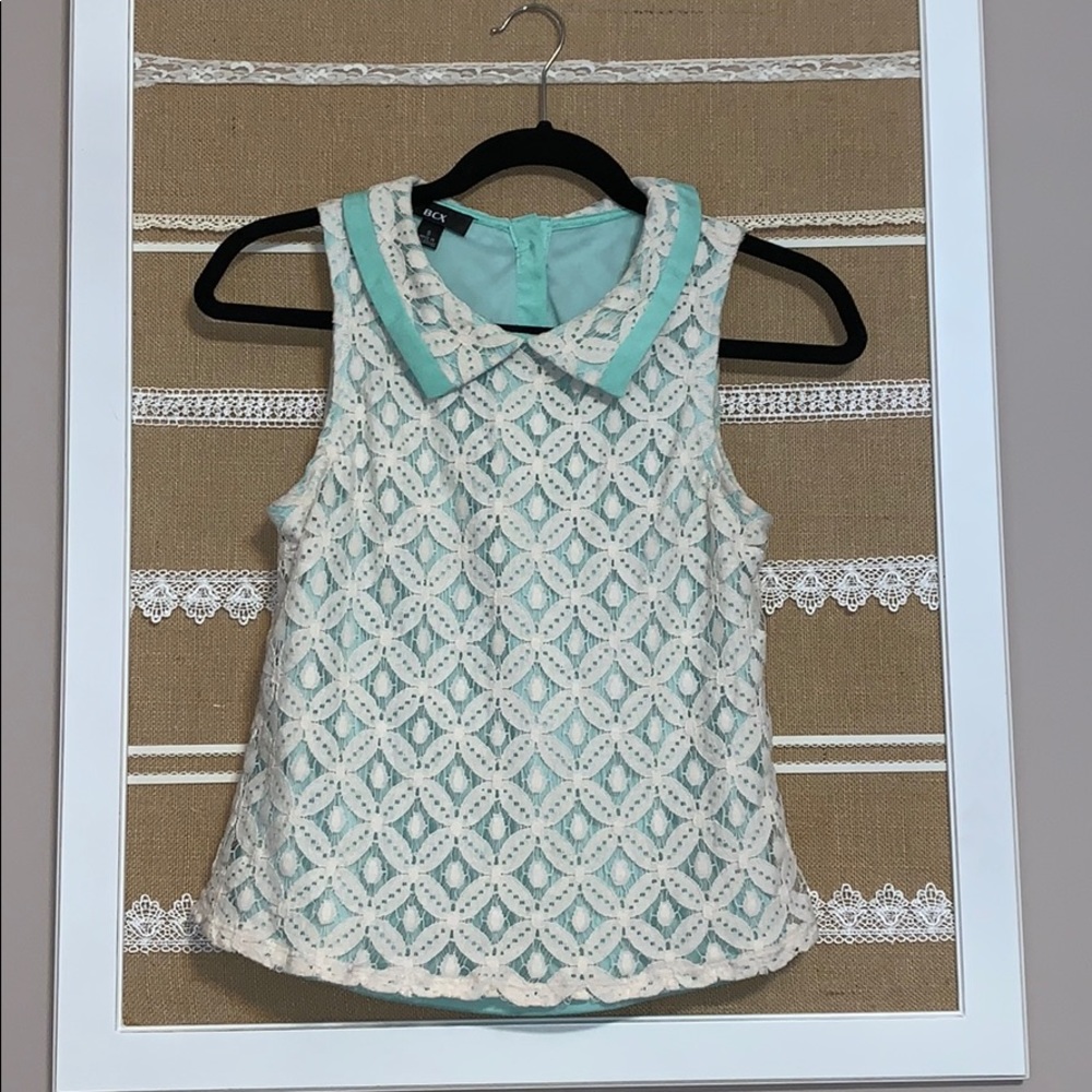 Cute teal/cream tunic